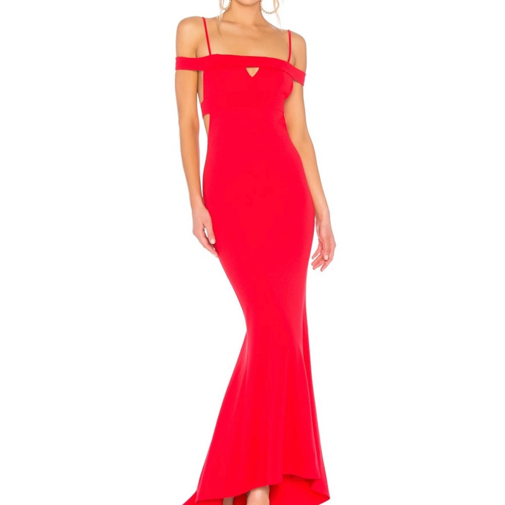 Red Lovers and Friends strappy back gown XXS (sold out on Revolve!)